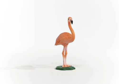 Vista 6 de Schleich Wild Life, juguetes de animales de pájaro para niños y niñas de 3 años en adelante, figura de juguete de flamenco rosa