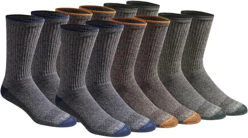 Vista 26 de Dickies Men's Dri-tech Original Moisture Control Crew Socks, Available in M-xxl (6, 12, 18 Pairs)