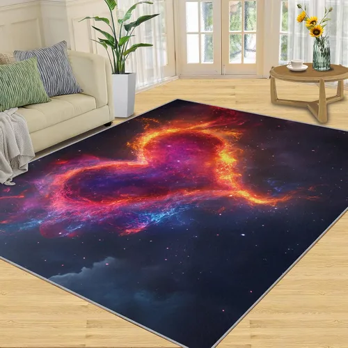 Vista 13 de Cyberpunk - Alfombras para dormitorio, alfombra de área Cyberpunk Hacker, alfombras futuristas para sala de estar, alfombra antideslizante