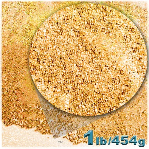 Vista 9 de The Crafts Outlet 1-LB/16.01 oz Acabado Transparente, Vidrio, Microperlas 0.024 in, Ideal para Caviar, Negro Transparente