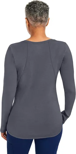 Vista 2 de Healing Hands Cómoda camiseta médica de manga larga para mujer 5051 Mackenzie