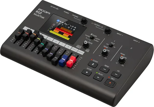 Vista 6 de Zoom R12 MultiTrak Grabadora Digital Portátil y Superficie de Control 2 entradas Xlr y Trs, graba 2/reproduce 8 pistas, interfaz de audio USB-C