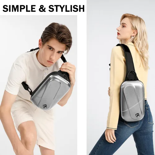 Vista 6 de Piskyet Detachablea VR Backpack CaseOfficial Elite Strap Carrying Case Hard Travel Case - Brushed Silver