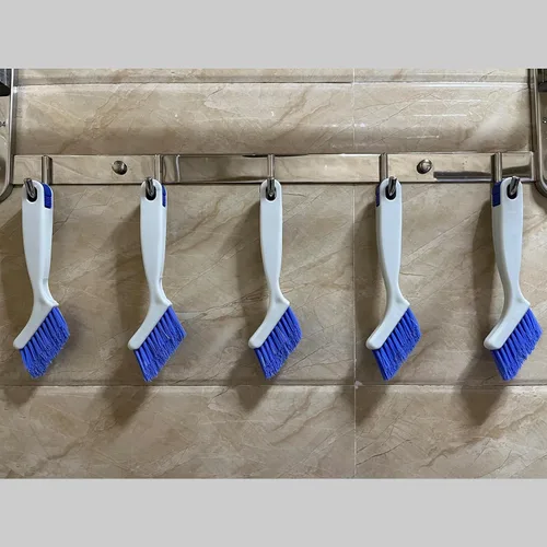 Vista 7 de Juego de cepillos pequeños para limpieza profunda, 2 cepillos de limpieza para rieles de ventanas, lechada, esquinas y grietas con cerdas rectas