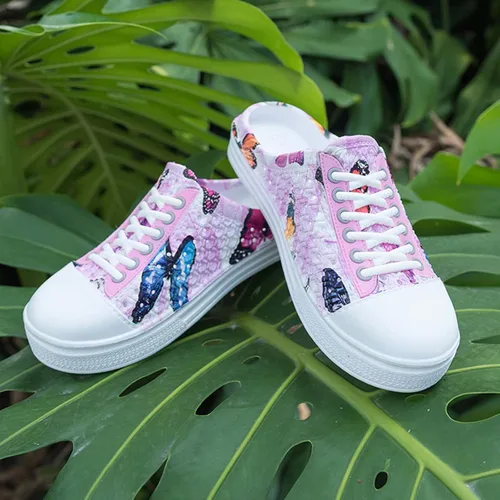 Vista 4 de CERYTHRINA Zapatos de jardín, zuecos de secado rápido, pantuflas para caminar, ligeras, para la lluvia, playa, verano, piscina, zapatos de agua