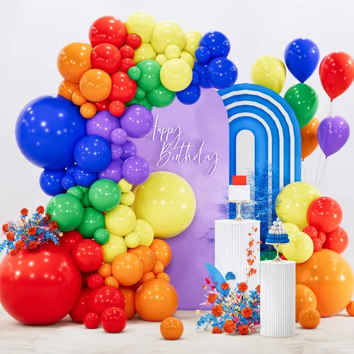 Vista 43 de PartyWoo - Globos de color nude, 140 unidades, color albaricoque, estilo bohemio, otoño, diferentes tamaños Albaricoque-f05