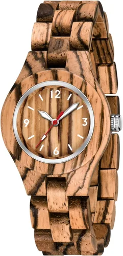 Vista 34 de Dentily Relojes de madera natural para mujer, reloj de cuarzo hecho a mano, reloj de pulsera único deportivo para mujer