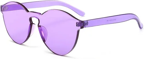 Vista 3 de Armear - Gafas de sol redondas retro sin montura para mujer
