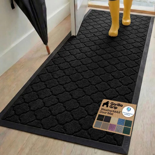 Vista 128 de Gorilla Grip - Tapete WeatherMax todo terreno 100% impermeable, caucho natural, resistente a manchas y decoloración, interior y exterior, fácil
