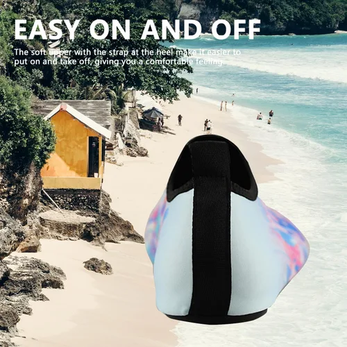Vista 6 de Valennia Zapatos de agua descalzos de secado rápido, calcetines de yoga para playa, natación, surf, ejercicio para mujeres y hombres