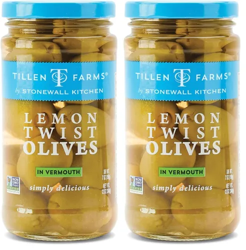 Vista 5 de Tillen Farms Aceitunas con torcedura de limón, 12 onzas