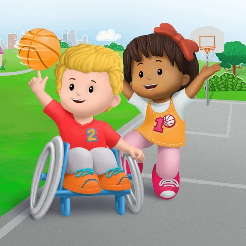 Vista 5 de Fisher-Price Figuras de Little People Josh & Mia