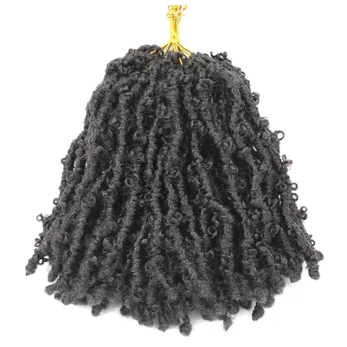Vista 45 de Superlight Butterfly Locs - Cabello de ganchillo de 12 pulgadas, 6 paquetes