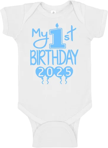 Vista 30 de Reaxion Traje de cuerpo entero hecho a mano para bebé niño y niña, mi primer cumpleaños 2024
