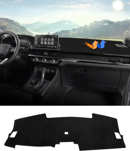 Vista 11 de Autorder - Tapete para salpicadero para 2007-2013 Chevy Chevrolet Silverado/GMC Sierra con dos guanteras, accesorios, cubierta de salpicadero