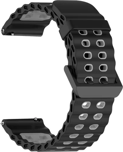 Vista 18 de CARBINOX Correa duradera de 0.866 in compatible con relojes inteligentes ajustables, ajuste seguro