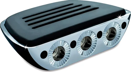 Vista 5 de Kuryakyn 4392 Componente de control de pie de motocicleta: pedales premium mini con adaptadores de montura masculina, cromado, 1 par
