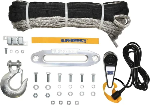 Vista 5 de Superwinch 1595200, Tiger Shark de 9.5, Torno de 12 voltios, 9,500 Libras de Capacidad con Guía de Rodillo