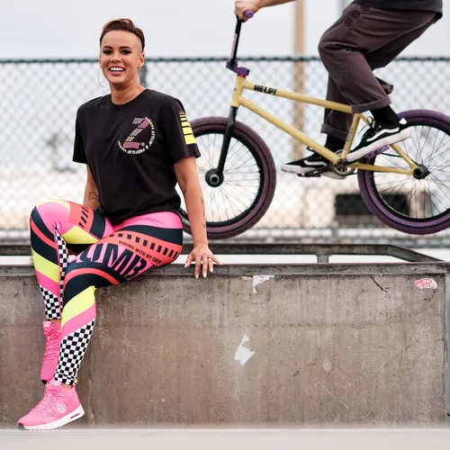 Vista 6 de ZUMBA Leggings de cintura ancha jacquard para entrenamiento de danza para mujer