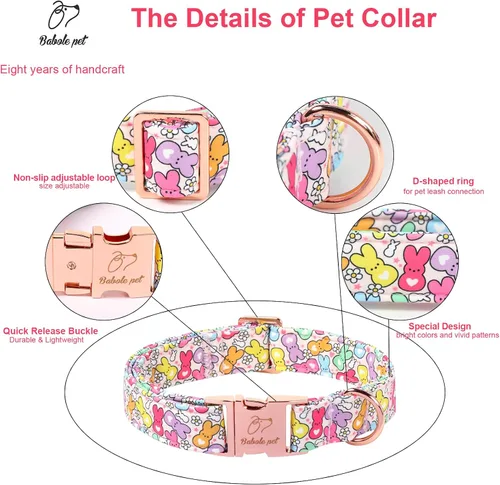 Vista 306 de Collar para perros del 4 de julio, collares patrióticos azules para cachorros y perros pequeños, ligero y ajustable 1776 collares para cachorros