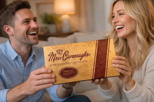 Vista 4 de Mrs. Cavanaugh's Cremas de 1 libra con y sin nueces mezcladas (leche 65% y oscuro 35%) chocolate