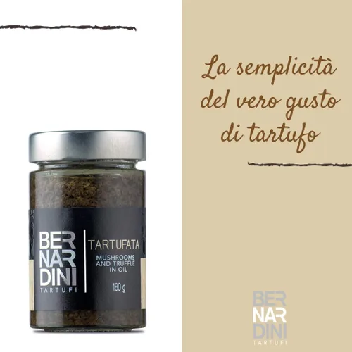 Vista 4 de BERNARDINI TARTUFI Tartufata Champiñones Trufas y Aceitunas 6.5oz