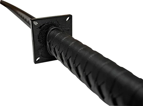 Vista 3 de Master USA Training Sword, Black Polypropylene Samurai Style Handle-Sparring Practice Equipment