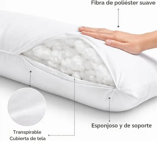 Vista 2 de Cojín rectangular de 14 x 36 pulgadas, relleno de poliéster de apoyo para lumbar, banco y fundas decorativas