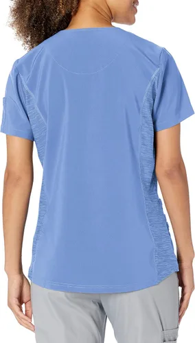 Vista 4 de Landau Women's 3 Pocket, Modern Tailored Fit V-Neck Medical Scrub Top 9047