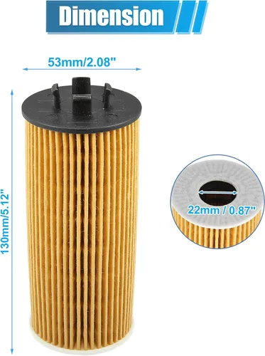 Vista 5 de X AUTOHAUX Filtro de aceite de motor Reemplazo 11428570590 11428575210 Filtro de combustible de aceite para Mini Cooper Clubman Base S 1.5L L3 - Gas