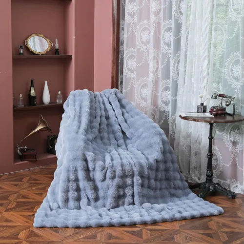 Vista 28 de UKELER - Manta de lana de búfalo a cuadros para sofá de 60 x 50 pulgadas - Ultra suave, afelpada, de franela, forro polar, sherpa, para niños
