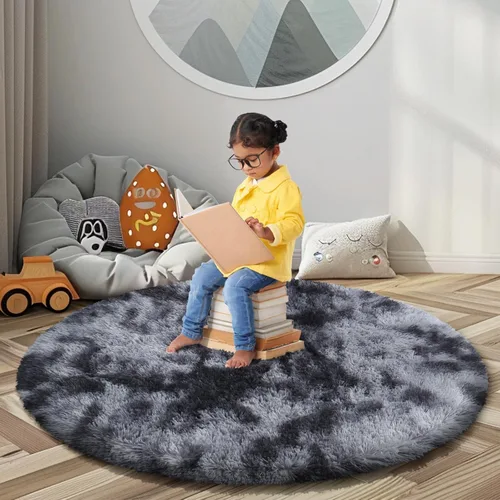 Vista 107 de Alfombras pequeñas de 2 x 3 pies, alfombra negra para dormitorio, alfombra moderna de pelo largo, alfombra pequeña, alfombra de noche esponjosa