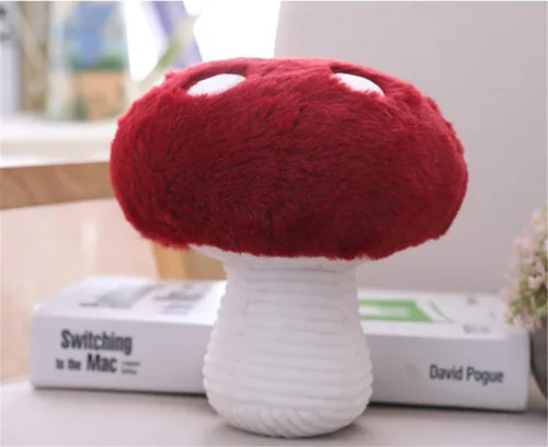 Vista 5 de Almohada de algodón con forma de hongo precioso relleno de hongos (8 pulgadas)