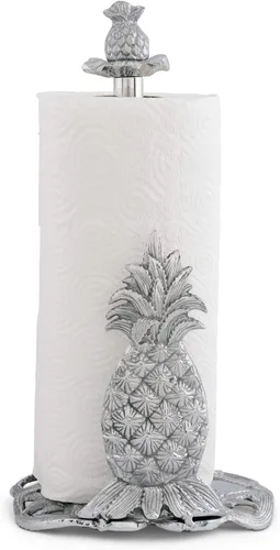 Vista 13 de Arthur Court Designs Fleur-De-Lis - Toallero de papel francés decorativo para encimera, de metal de aluminio en la encimera, 13 pulgadas de alto