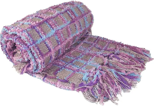 Vista 11 de BNF Home cobija de Chenille para sofá, multicolor (50" x 60")