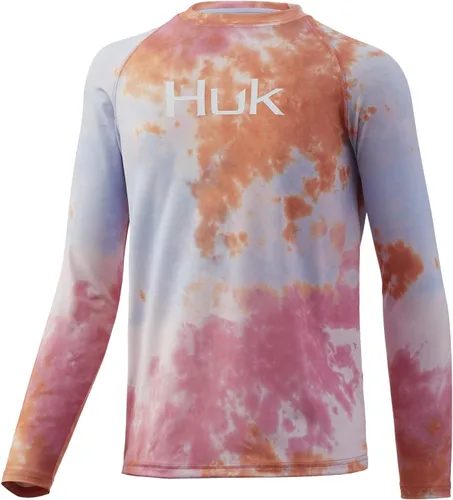 Vista 49 de HUK Camisa unisex de camuflaje Pursuit para niños Camisa de manga larga para niños Sotavento de roble musgoso