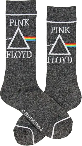 Vista 2 de Pink Floyd - Calcetines para adultos, diseño de prisma de lado oscuro de la luna, 1 par, Multi