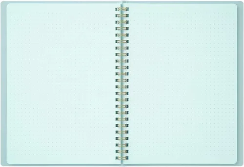 Vista 3 de Midori 15334006 Notebook, Ring Notebook, Color, Dot Square, Blue, A5