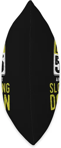 Vista 2 de Hit That Speed Limit Sign 55 Not Slowing Down 55th Almohada de cumpleaños, 18 x 18 pulgadas, multicolor