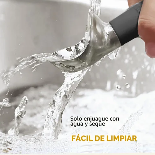 Vista 5 de Cuchara para Helado con Calefacción, Cuchara Eléctrica para Helado Duro, Cuchara de Auto-Calentamiento Máximo a 158℉, Batería Recargable, Metal a