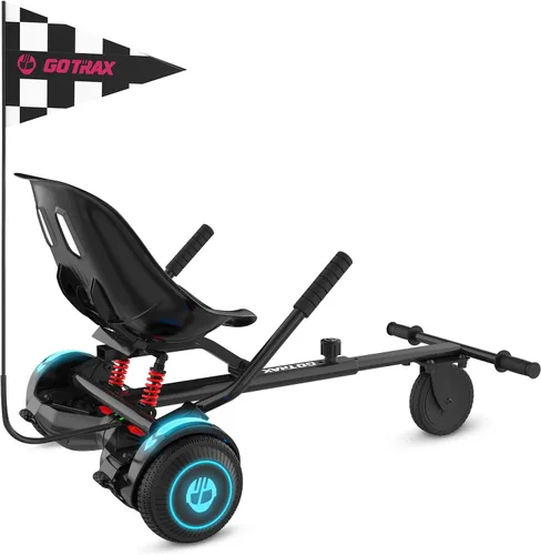 Vista 8 de Gotrax Hoverboard - Accesorio de asiento de kart para patineta de equilibrio automático de 6.5", 8", 8.5", 10", longitud del marco ajustable