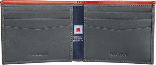Vista 2 de Nautica Pop Color Leather Bifold Wallet