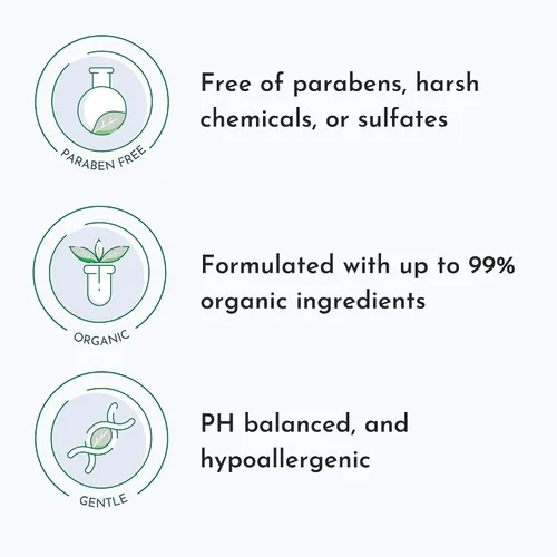 Vista 2 de Crema hidratante diaria para bebés: naturalmente hidratada con manzanilla para la delicada piel de tu bebé infundida con aceite calmante de jojoba