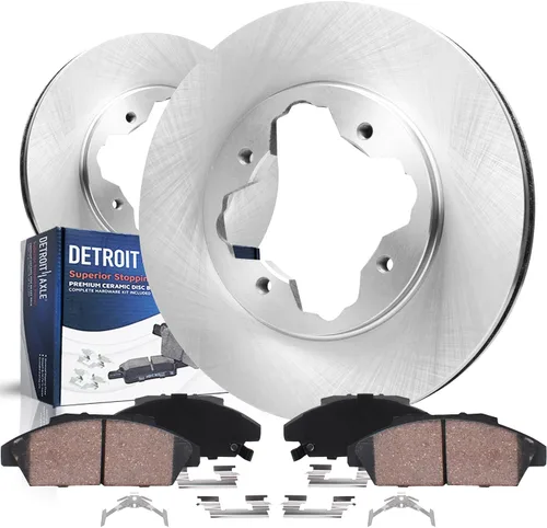 Vista 58 de Detroit Axle - Kit de freno delantero para Toyota RAV4 Prius V Lexus HS250h Scion xB Rotores de freno de disco de 10.83 pulgadas Pinza de freno