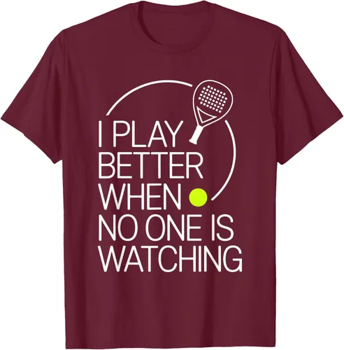 Vista 12 de Camiseta de tenis de pádel I Play Better When No One is Watching