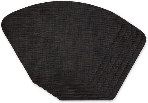 Vista 13 de DII PVC Tabletop Collection Woven Indoor / Outdoor - Juego de manteles individuales, 13x17.25, aguamarina, 6 piezas
