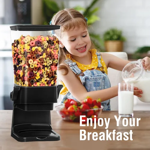 Vista 2 de Dispensador de Cereales para Encimera, Contenedores de Cereales de 5.5L Dispensador de Almacenamiento para Despensa, Contenedores de Arroz