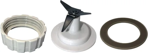 Vista 2 de Blendin Cuchilla de repuesto con tapa inferior base, junta de sellado, compatible con Hamilton Beach Blender