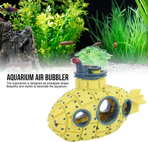 Vista 8 de Honio Burbuja de aire para acuario, decoración de acuario submarino, para peces