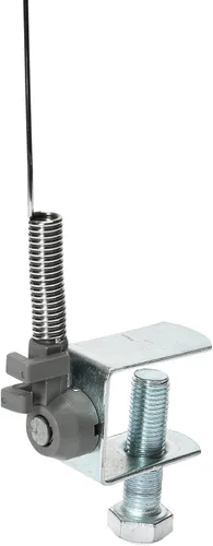 Vista 5 de Household Essentials Cable de hierro con abrazadera para tablas de planchar, varita de resorte flexible de 20 pulgadas, uso de mano derecha